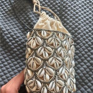 Beaded Shell Embellished Bag